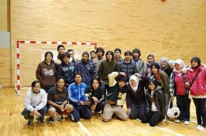 Team picture of Nagaoka with trophy!